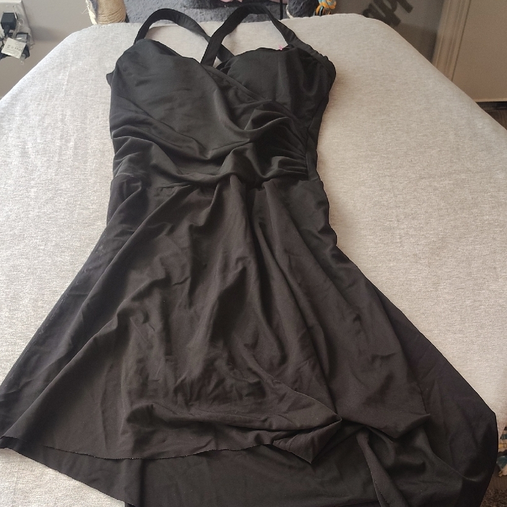 CAROL WÌOR WOMENS BEAUTIFUL***VINTAGE*** FULL-PIECE DRESS SWIMSUIT SWIMWEAR